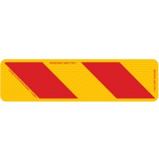 ZEBRA Right Hand Rear 400 x 100mm Class 1 Reflective Sign - Long Life Sticker